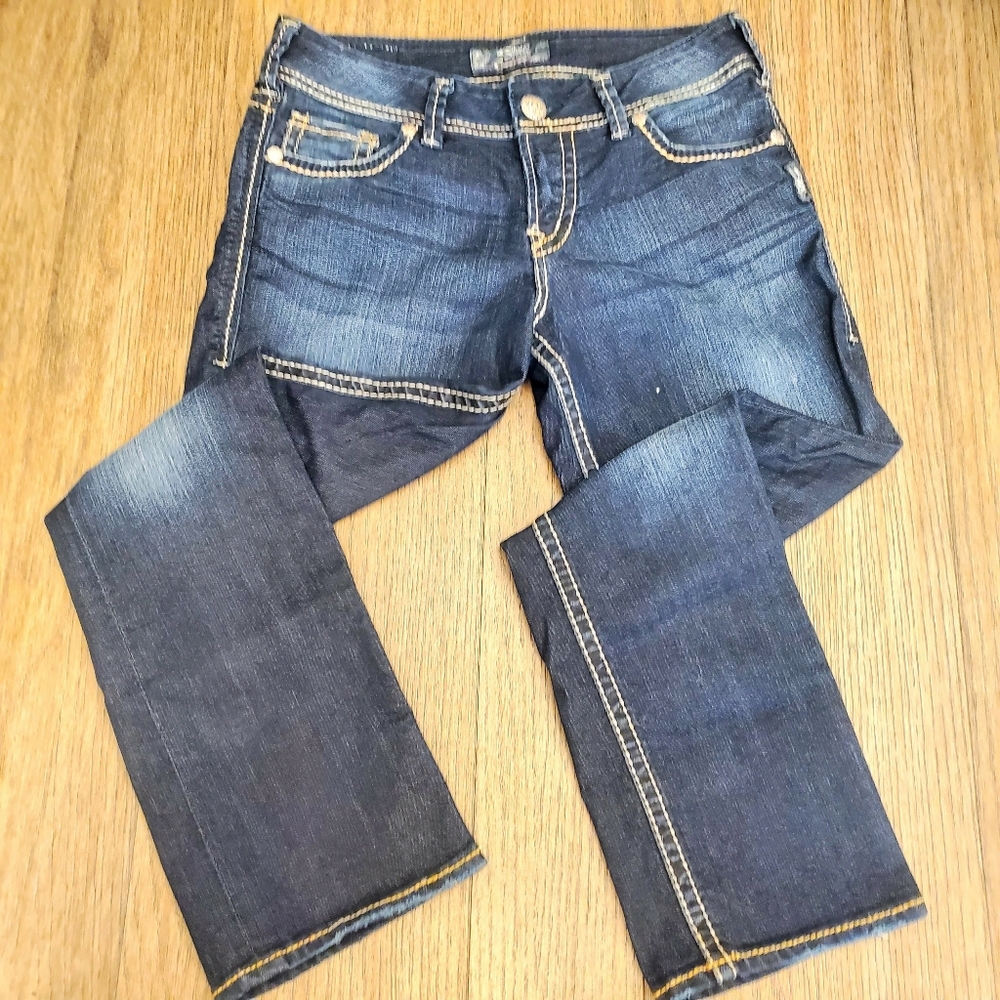 Silver suki capri jeans dark wash 29
